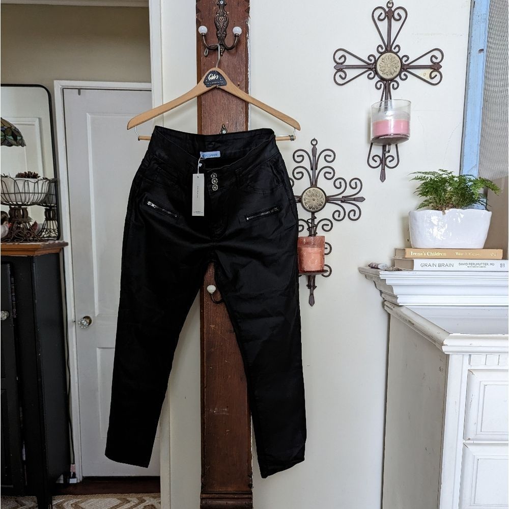 Aecupper faux leather jeans size 10